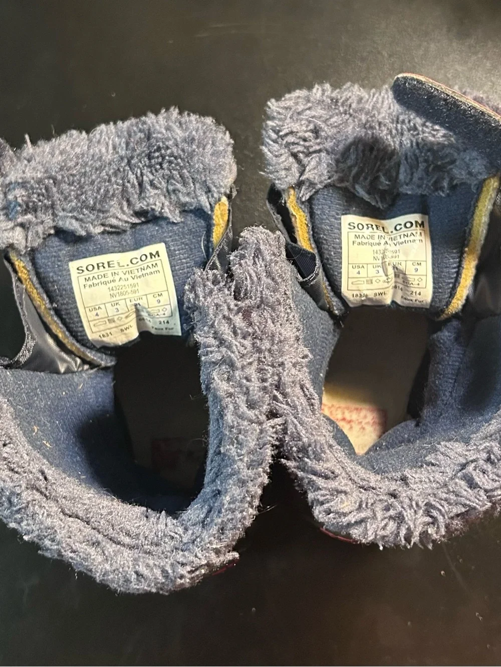 Sorel Navy and Red Kids' Winter Snow Boots - Toddler Size 4